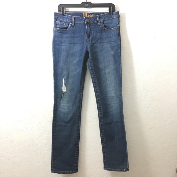 Sammie Distressed Straight Leg Jeans Size 6 - Picture 5 of 16